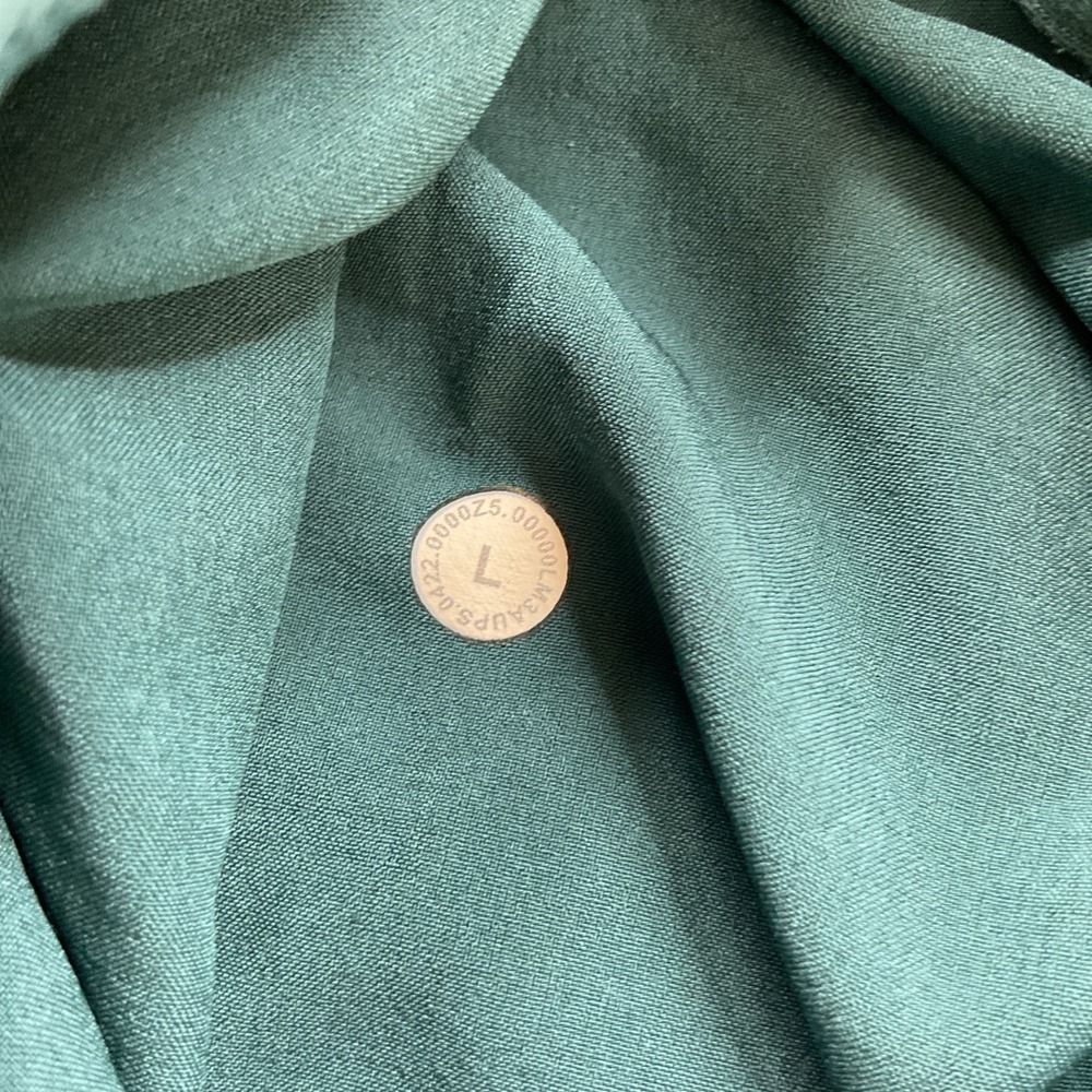 Lululemon Mens City Sweat Pullover Hoodie Green Sz L LM3AUPS Raglan Activewear - Picture 6 of 7